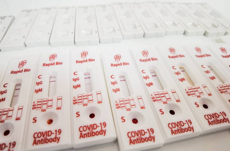 Тест на коронавирус методом ИХА выявление антител G и M к коронавирусу в крови пациента (Сколково,Россия)(появляется в течение первой недели от начала инфекции), готов 15 минут